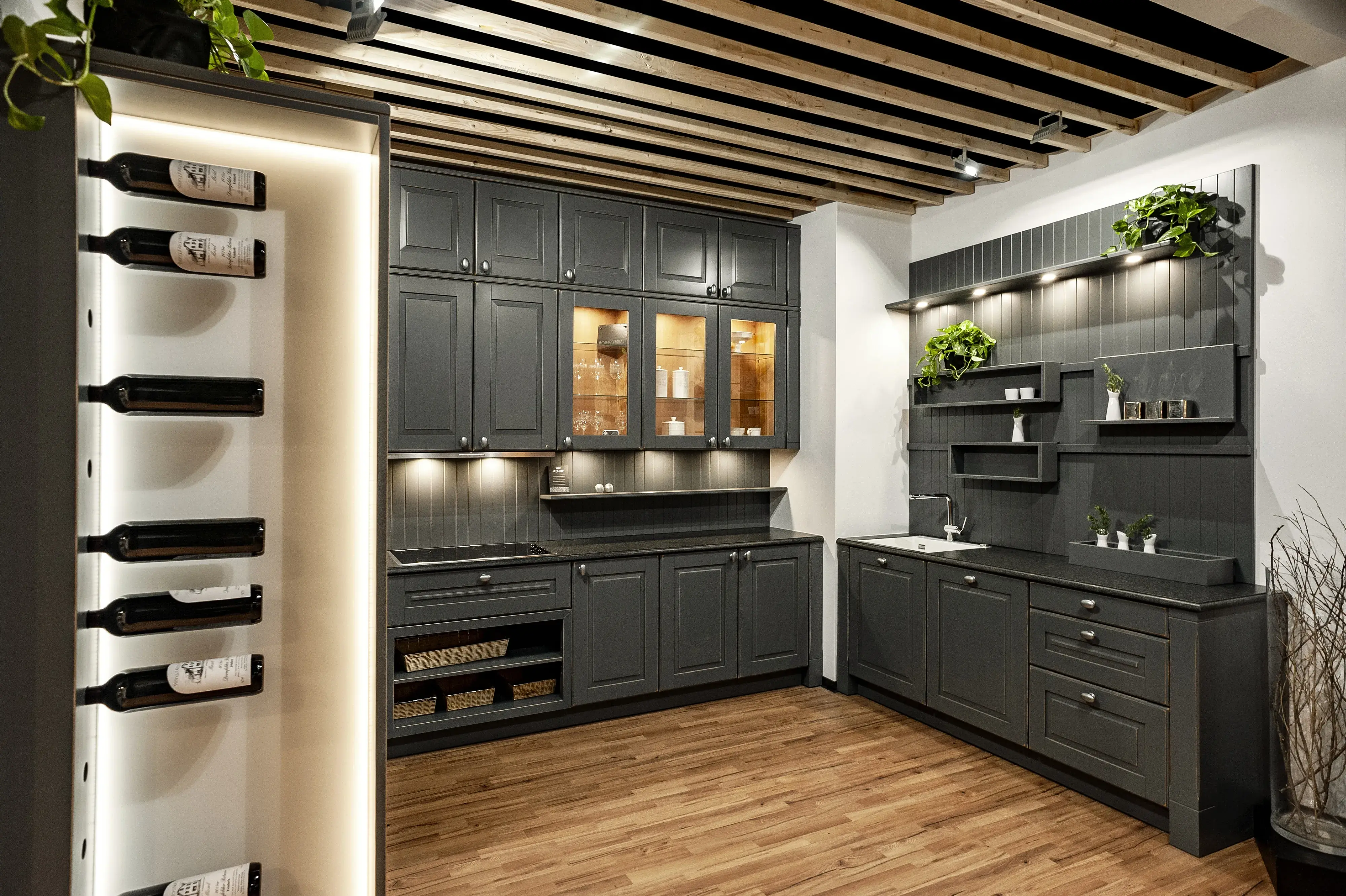 OSTER Landhausküche MILFORD Erle Eisengrau